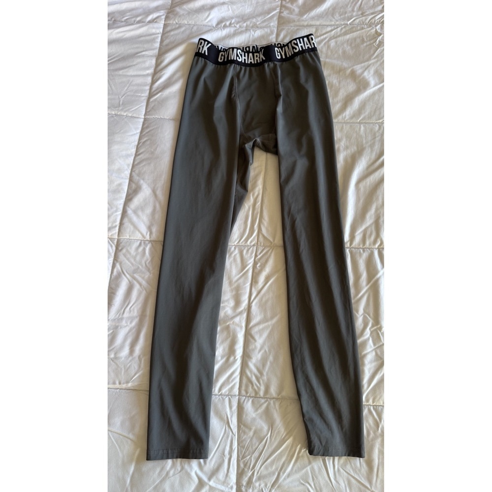 Gymshark Men's Compression Fit Element Baselayer Leggings Gray Small EUC